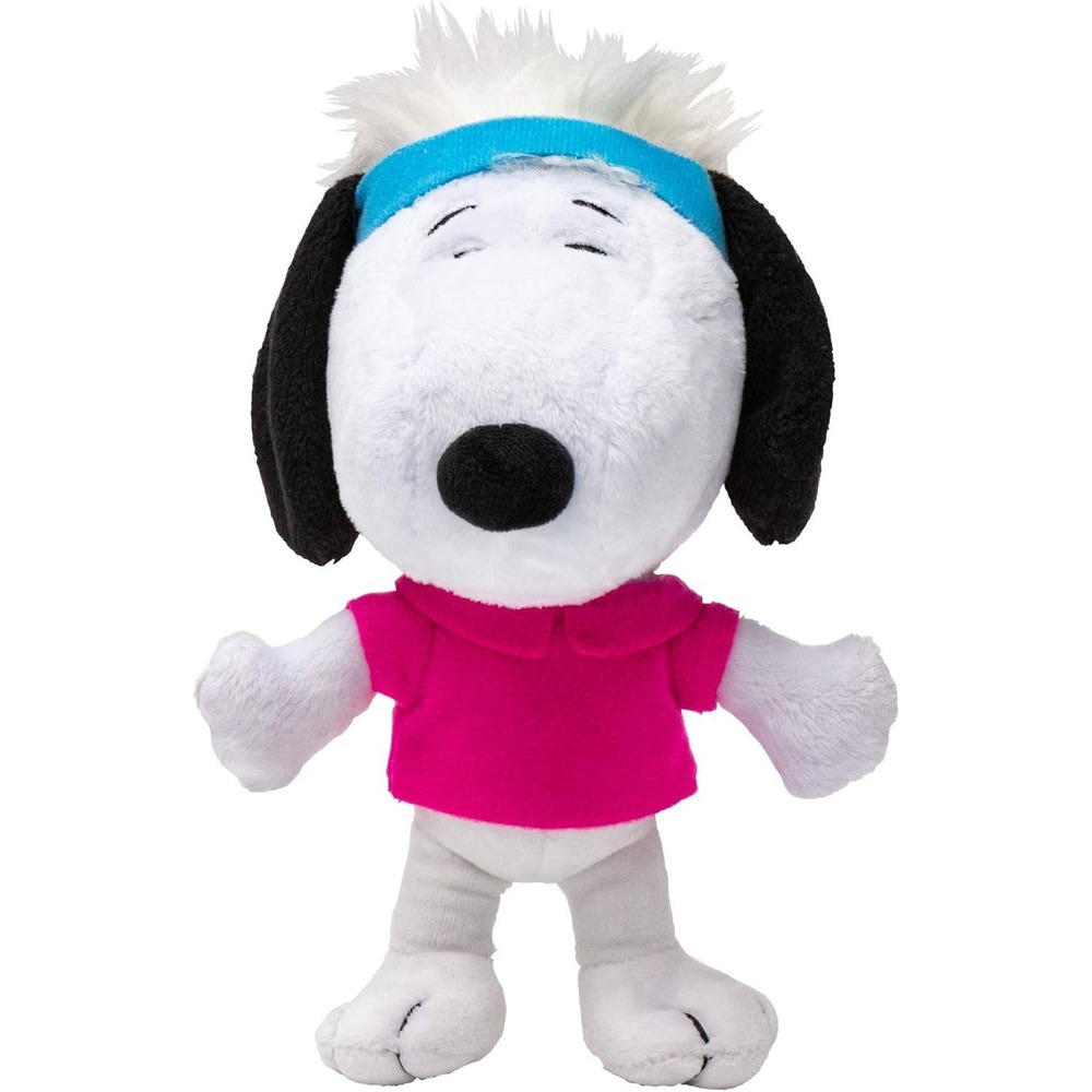 Peanuts Snoopy Plush Smil Disguise The Snoopy Show Pink Shirt Headband